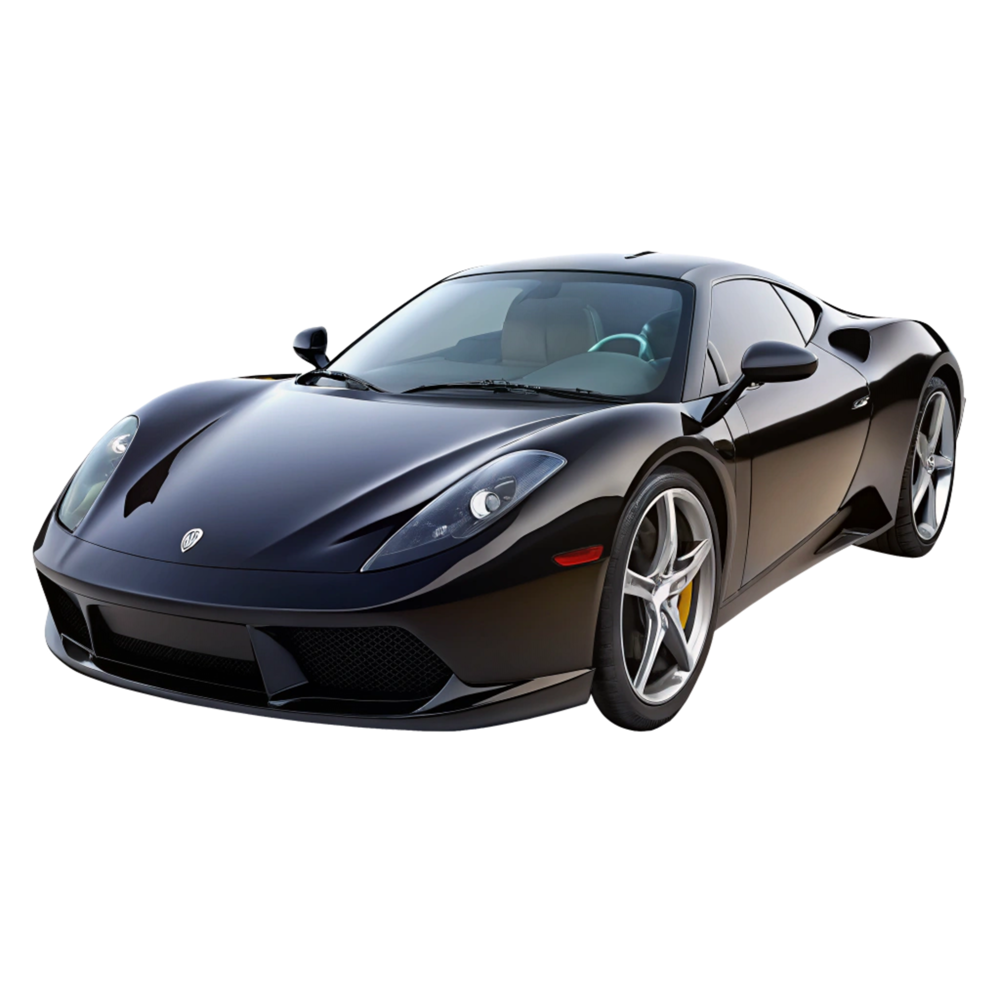 This is a black sports car.